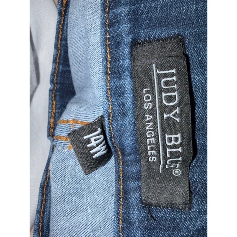 Judy Blue Womens 14W Pull On Skinny Jeans Dark Wash High Rise JB88539 T35-27 - Picture 3 of 4